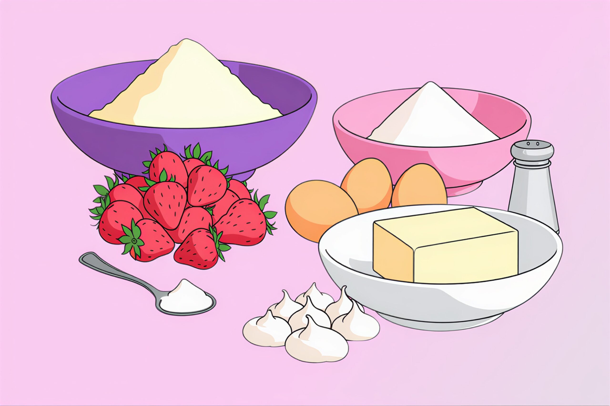 Emmys Erdbeer-Wölkchen: Der Teig