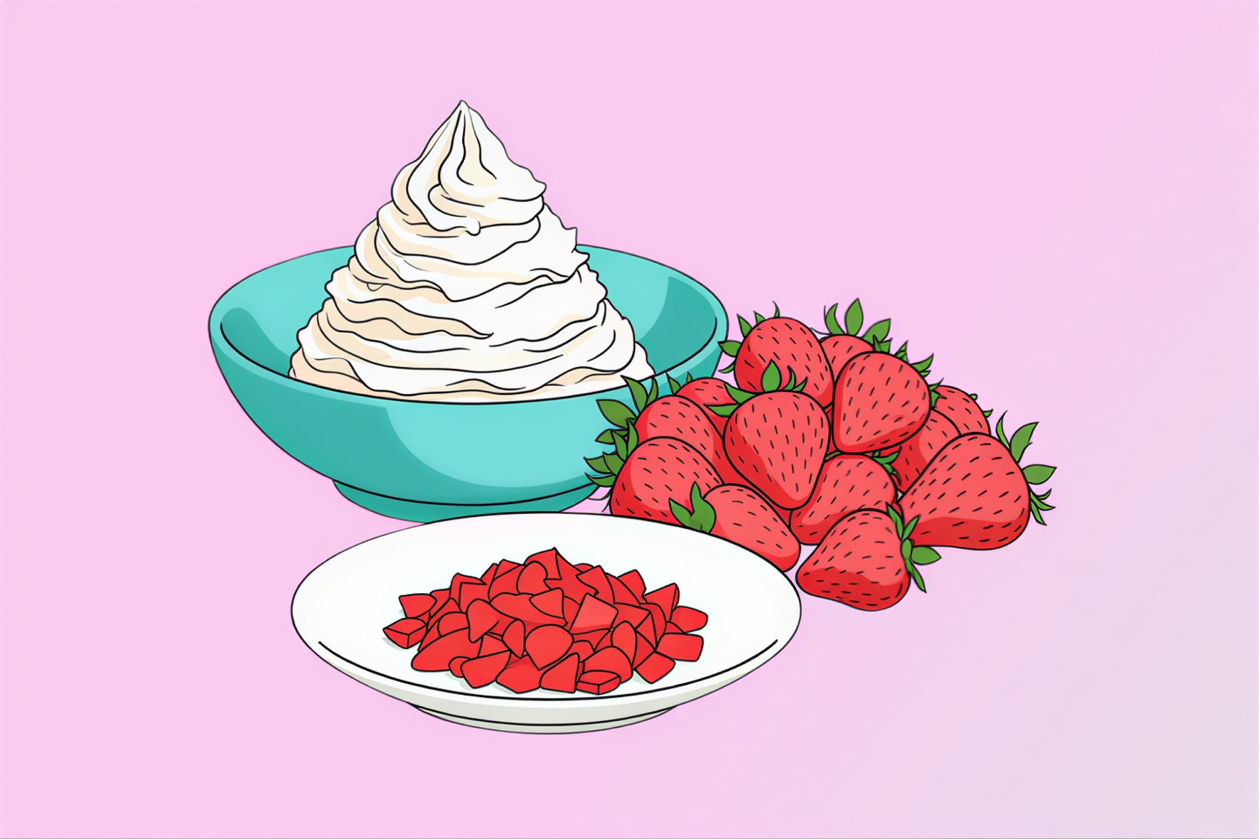 Emmys Erdbeer-Wölkchen: Die Creme