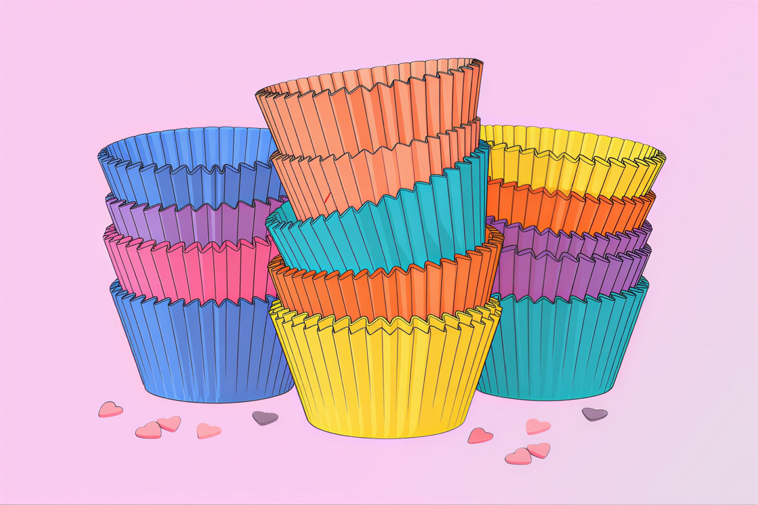 Mollys Regenbogen-Cupcakes: Die Vorbereitung